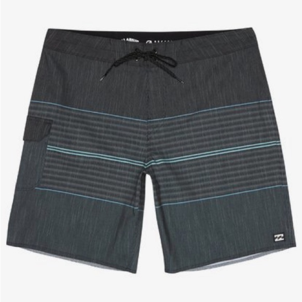 NWT Billabong All Day Pro 18” Striped Board Shorts Size 38